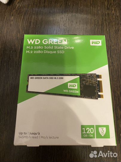 SSD M.2 накопитель WD Green 120GB