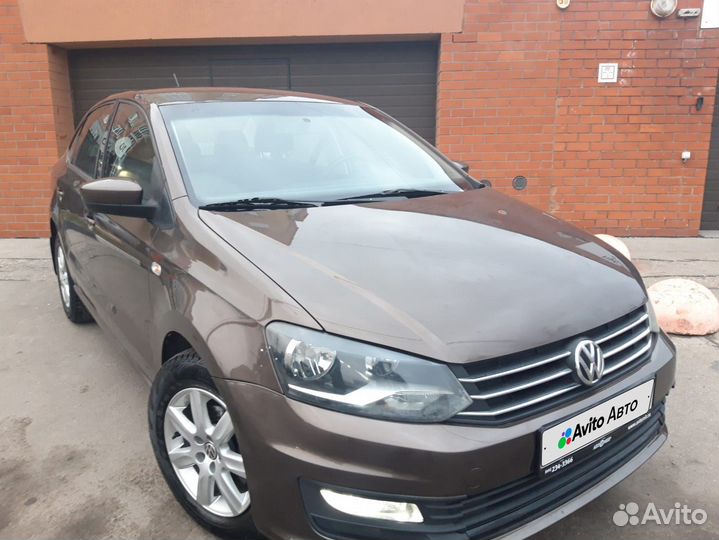 Volkswagen Polo 1.6 AT, 2015, 105 200 км