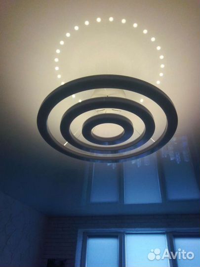 Люстра потолочная светодиодная с пультом