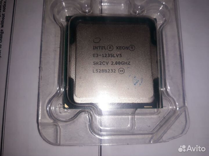 Процессор Xeon E3-1235L v5