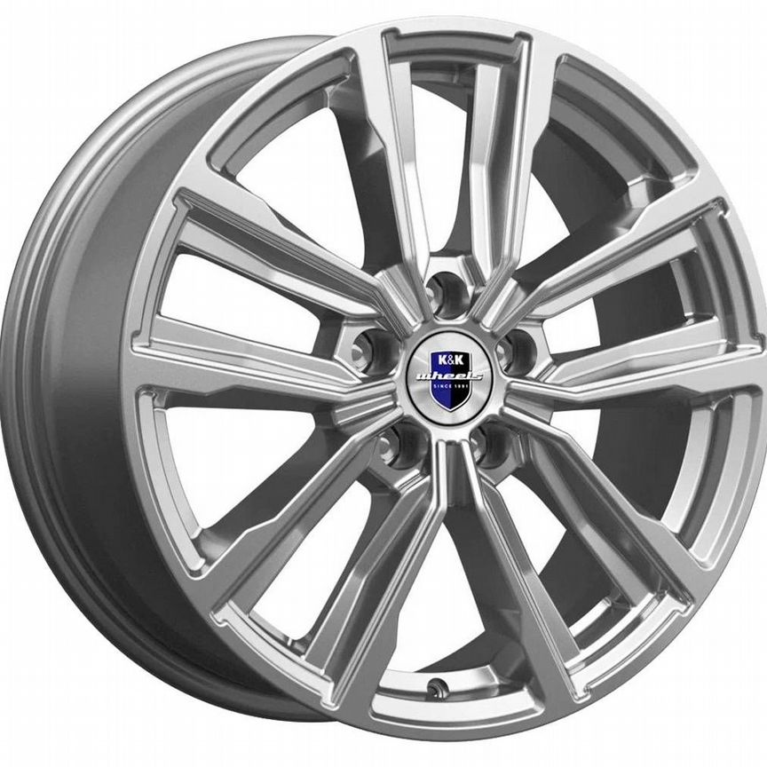 Диски K&K Лацио 7.5x17 5x114.3 ET40 D67.1 Дарк платинум