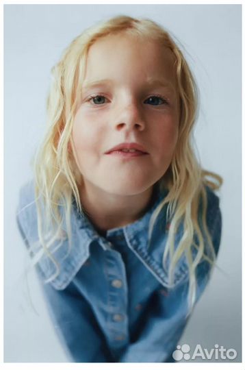 Платье джинсовое Zara 104 110 122