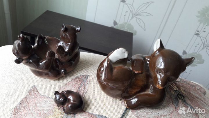 Статуэтки СССР керамические медведи