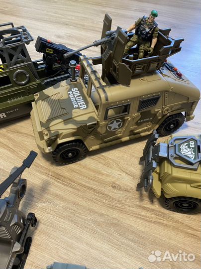 Коллекция военных машин и солдатиков chap mei