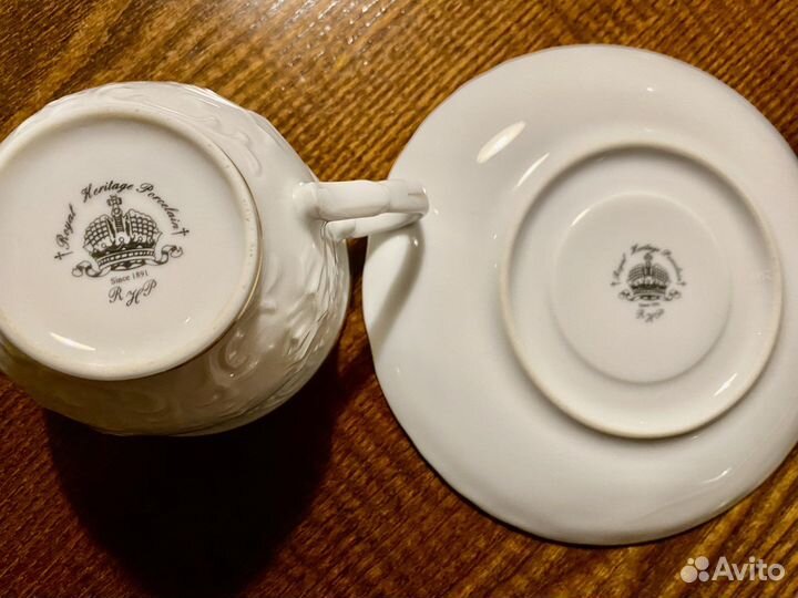 Чайная кофейная пара фарфор Англия