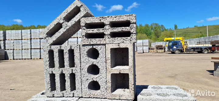 Керамзитобетонный блок