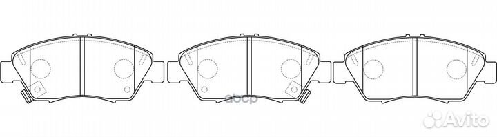 BP28264 колодки дисковые передние Honda Civic