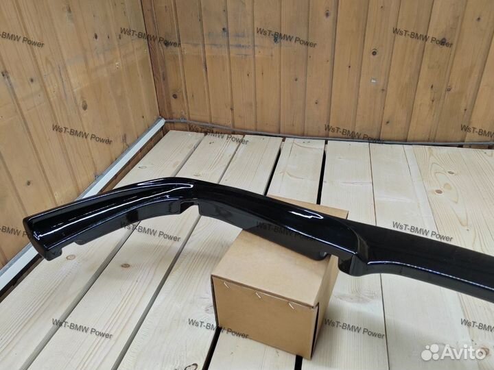 Губа BMW 5 E60 M-tech черный глянец