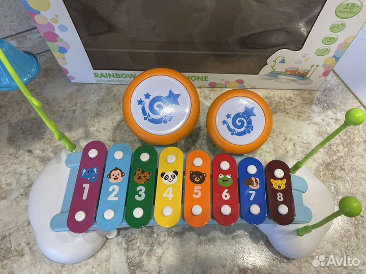 Развивающие игрушки, металлофон