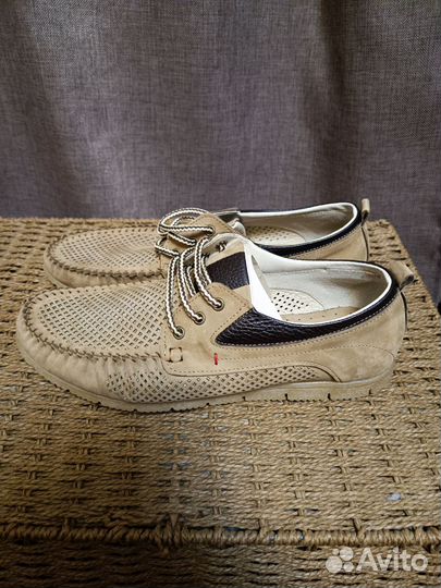 Мокасины мужские из нубука