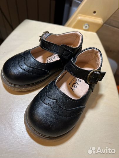 Туфли черные для девочки 22 размер