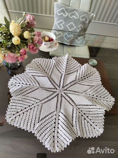 Скатерть вязаная