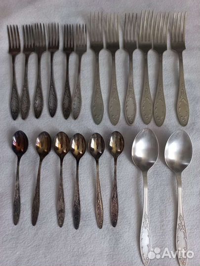 Столовые приборы, мельхиор СССР