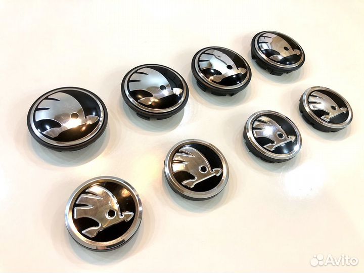 Колпачки на литые диски Skoda 56 mm 65 mm