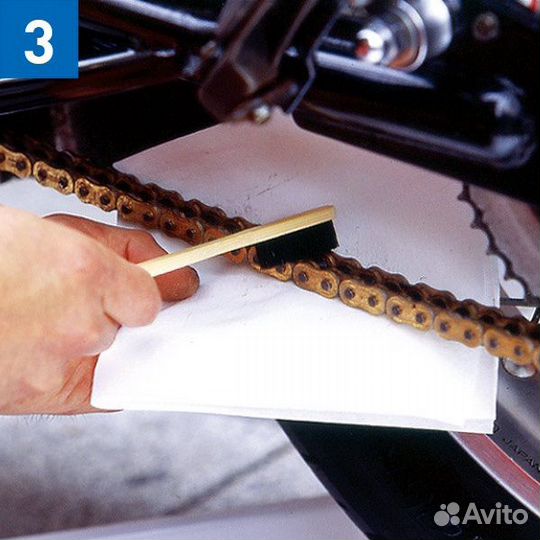 Чистка, смазка мотоцепи