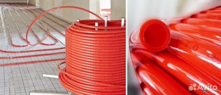 Труба для тёплого пола красная PEX-evoh 16х2мм