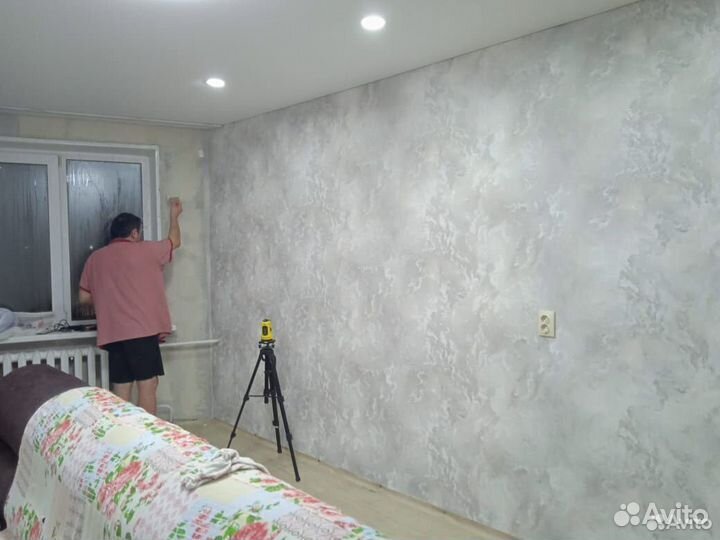 Поклейка обоев, малярные работы