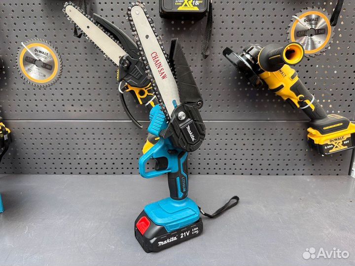 Мини цепная пила Makita 24v сучкорез