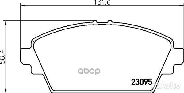Колодки тормозные NP2054 nisshinbo