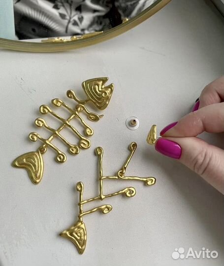 Крупные серьги