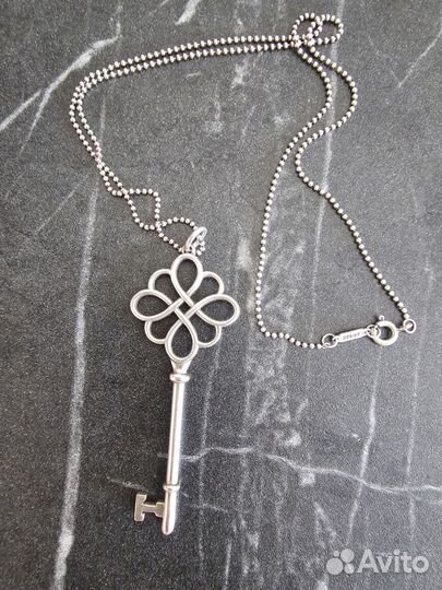 Подвеска ключ с цепочкой Tiffany