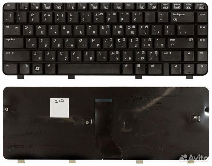 Клавиатура HP Pavilion DV4-1000 черная