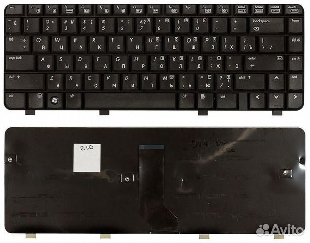 Клавиатура HP Pavilion DV4-1000 черная