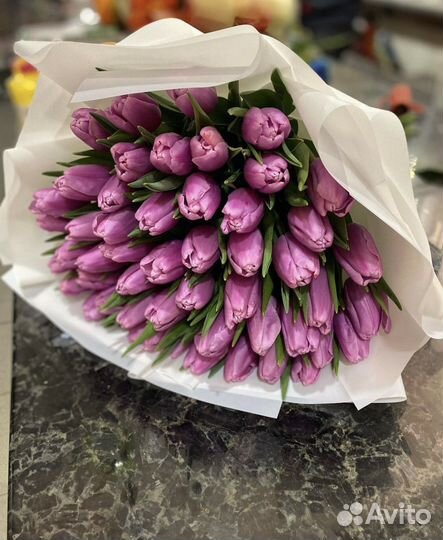 Тюльпаны к 8 марта Доставка Букеты