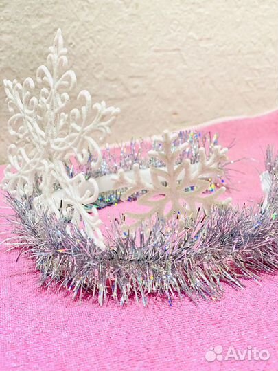 Корона снежинки на утренник