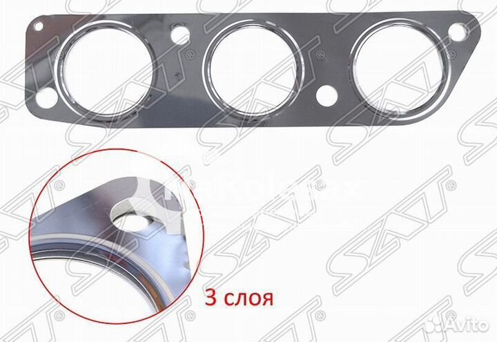 Прокладка выпускного коллектора mitsubishi outland