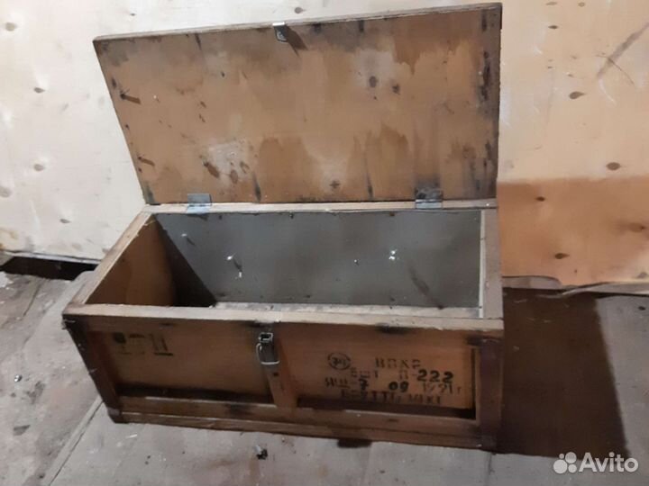 Ящик деревянный воен чемодан металический инструм