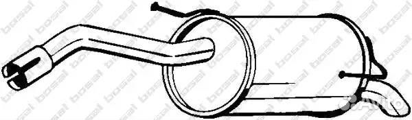 Глушитель задняя часть