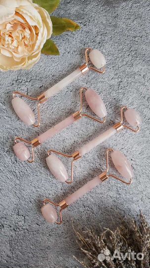 Нефритовый ролик для лица и скребок гуаша