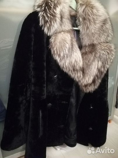 Шуба женская натуральная мутон