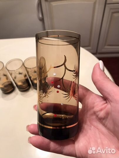 Хрустальные стаканы Богемия 60-70 х г. СССР