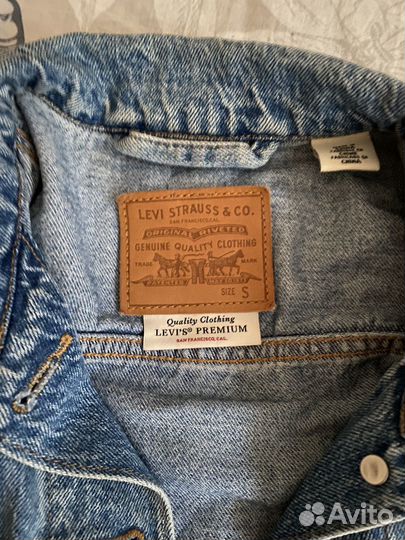 Джинсовая куртка levis женская s
