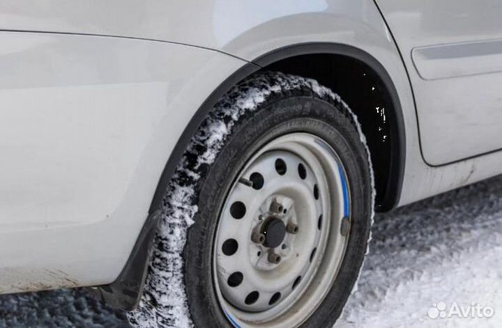 Защитные накладки на арки (абс) Лада Гранта