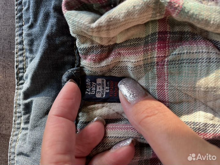 Джинсовый комбинезон для малыша