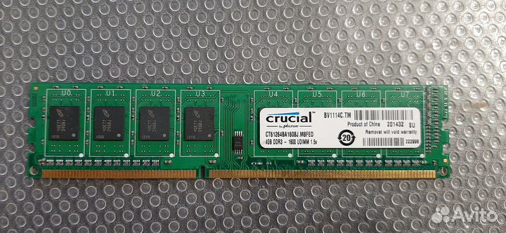 Оперативная память Crucial (ct51264ba160bj) 4 гб
