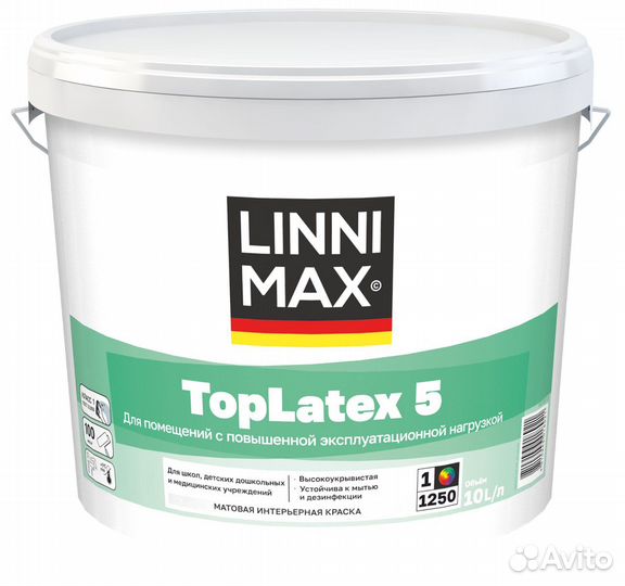 Фасадная краска linnimax TopLatex 5