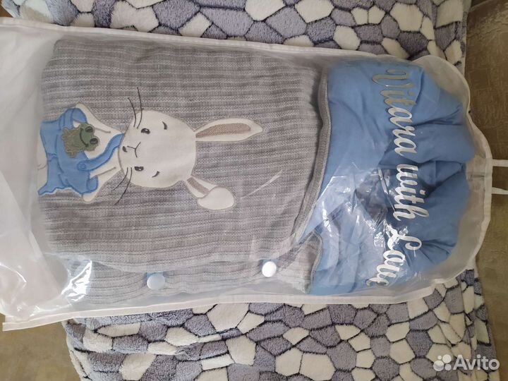 Конверт на выписку для мальчика летний