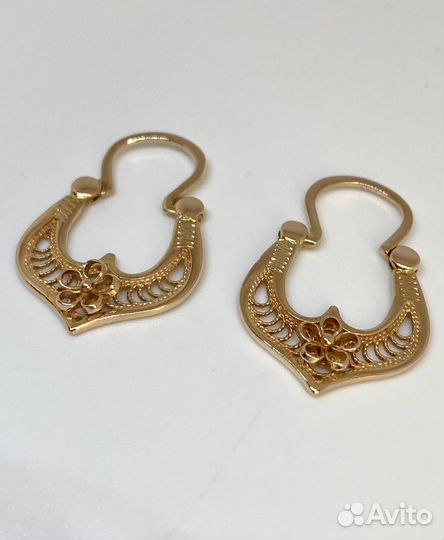 Золотые серьги СССР