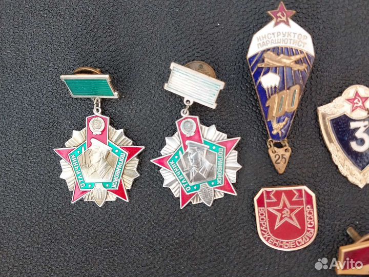 Значки советской армии