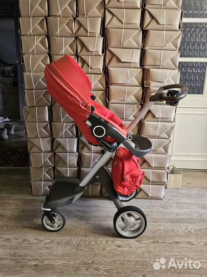 Коляска Stokke 2 в 1 xplory Стокке красная