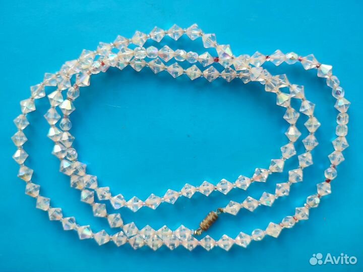 Бусы чешское стекло, винтаж СССР
