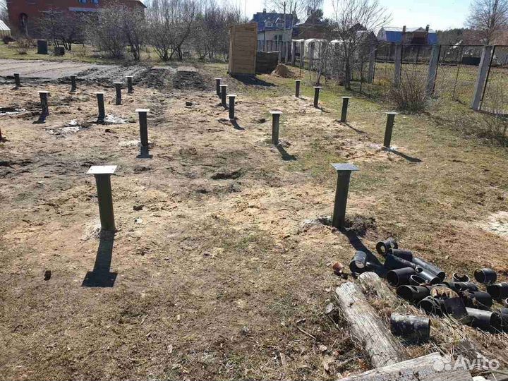 Фундамент на винтовых сваях