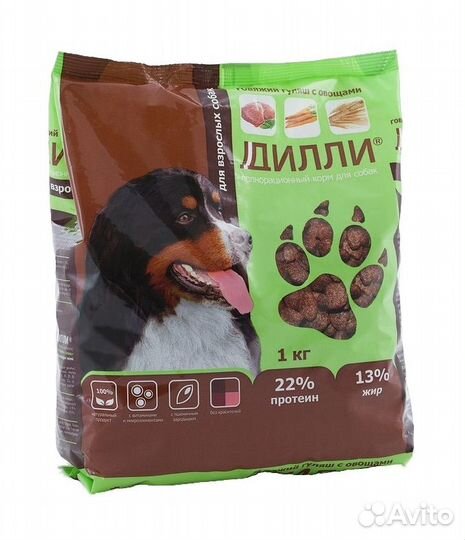 Корм Дилли для взрослых собак