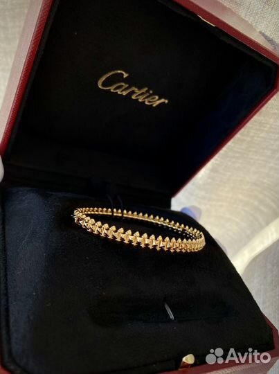 Золотой браслет Cartier clash