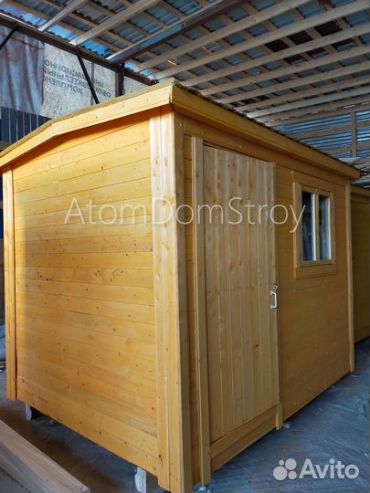 Бытовка деревянная утепленная с электрикой