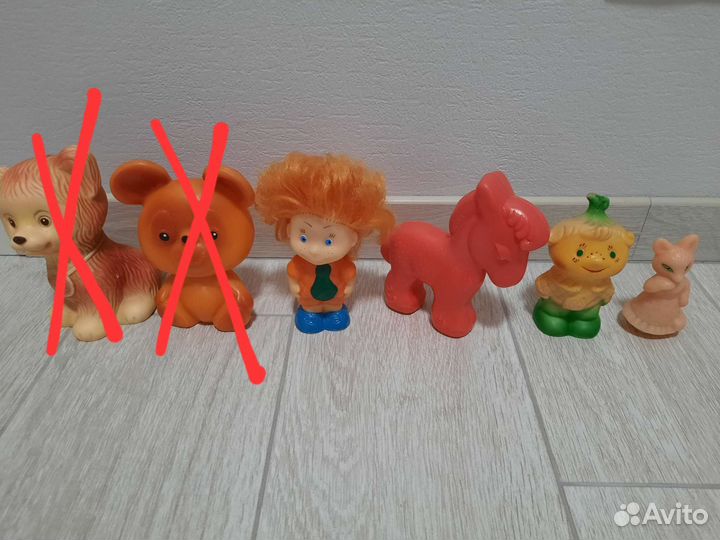 Игрушки резиновые, пластиковые СССР